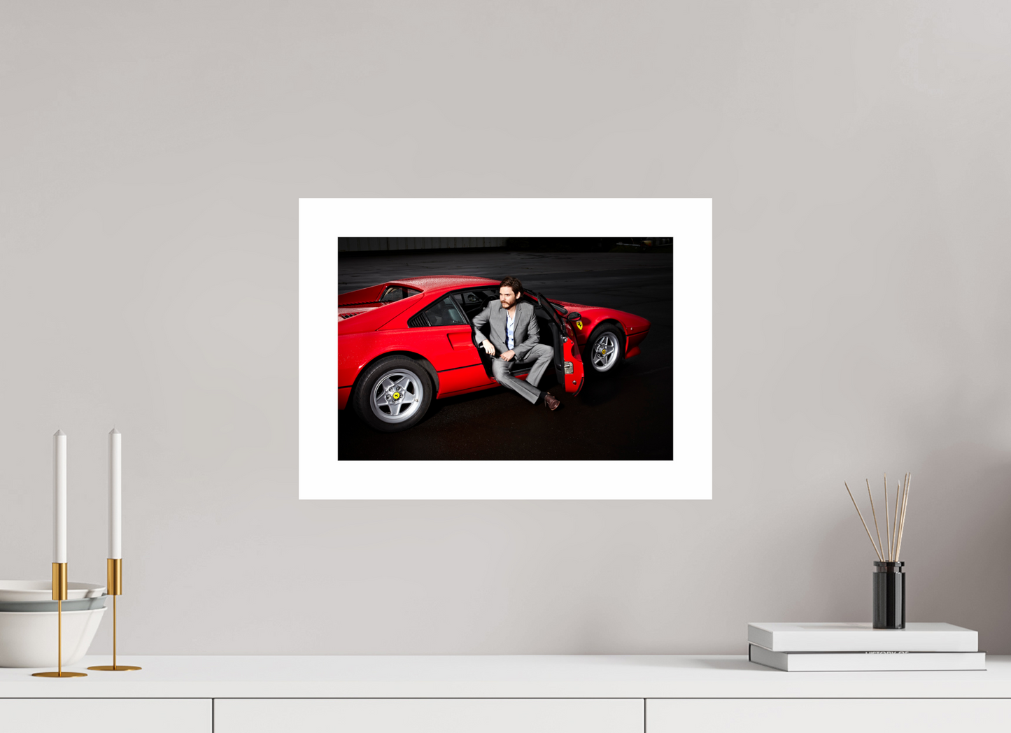 Daniel Brühl 001 | Red Ferrari
