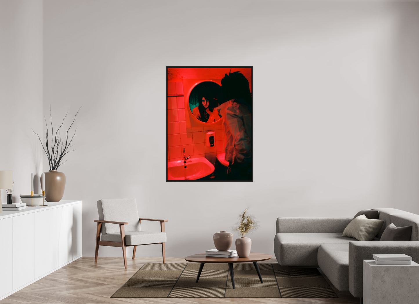 105 x 140 cm, Floater Frame | Black Matte Bill Kaulitz - Tokio Hotel 01