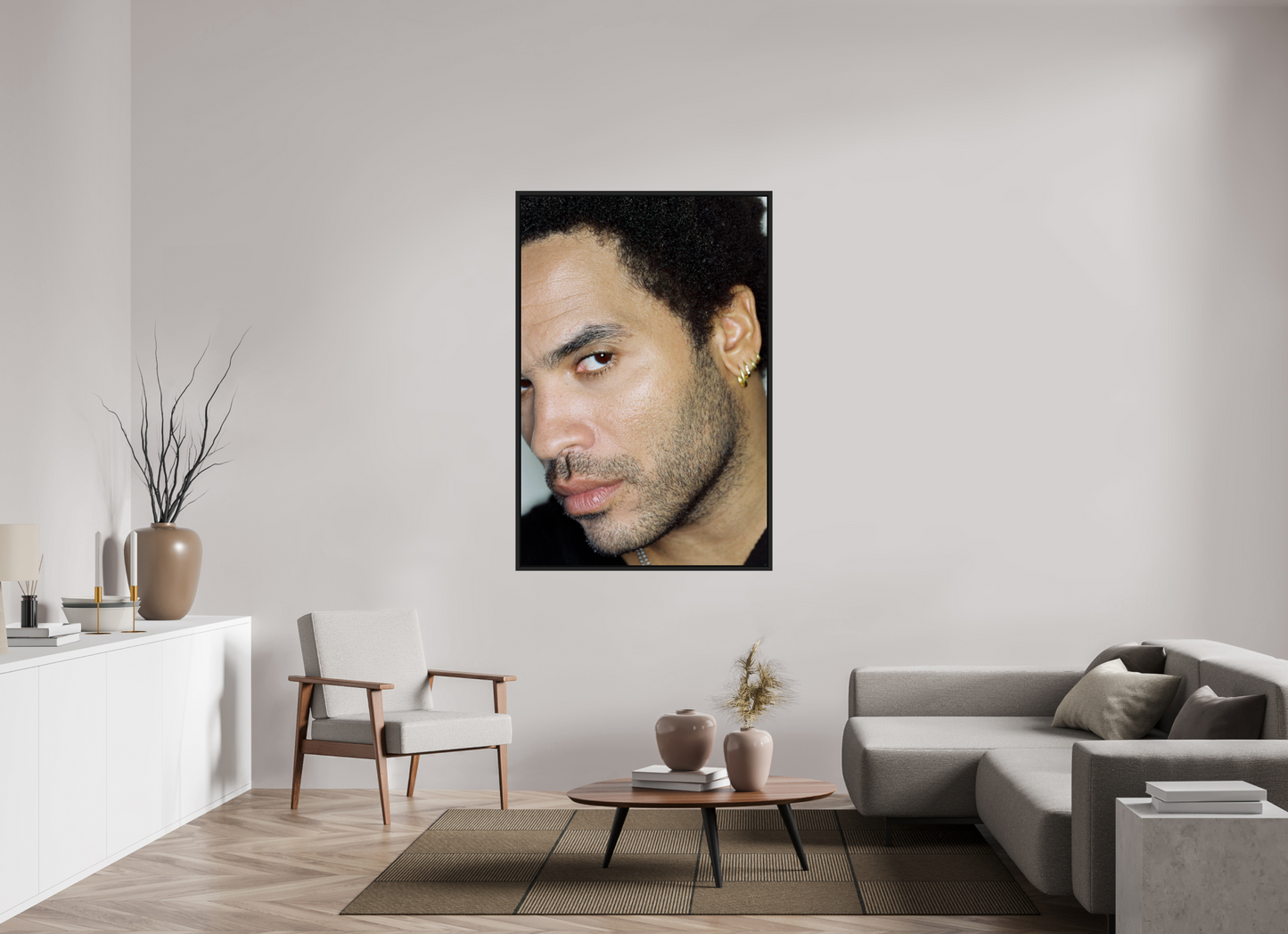 100 x 150 cm, Floater Frame | Black Matte Lenny Kravitz 13