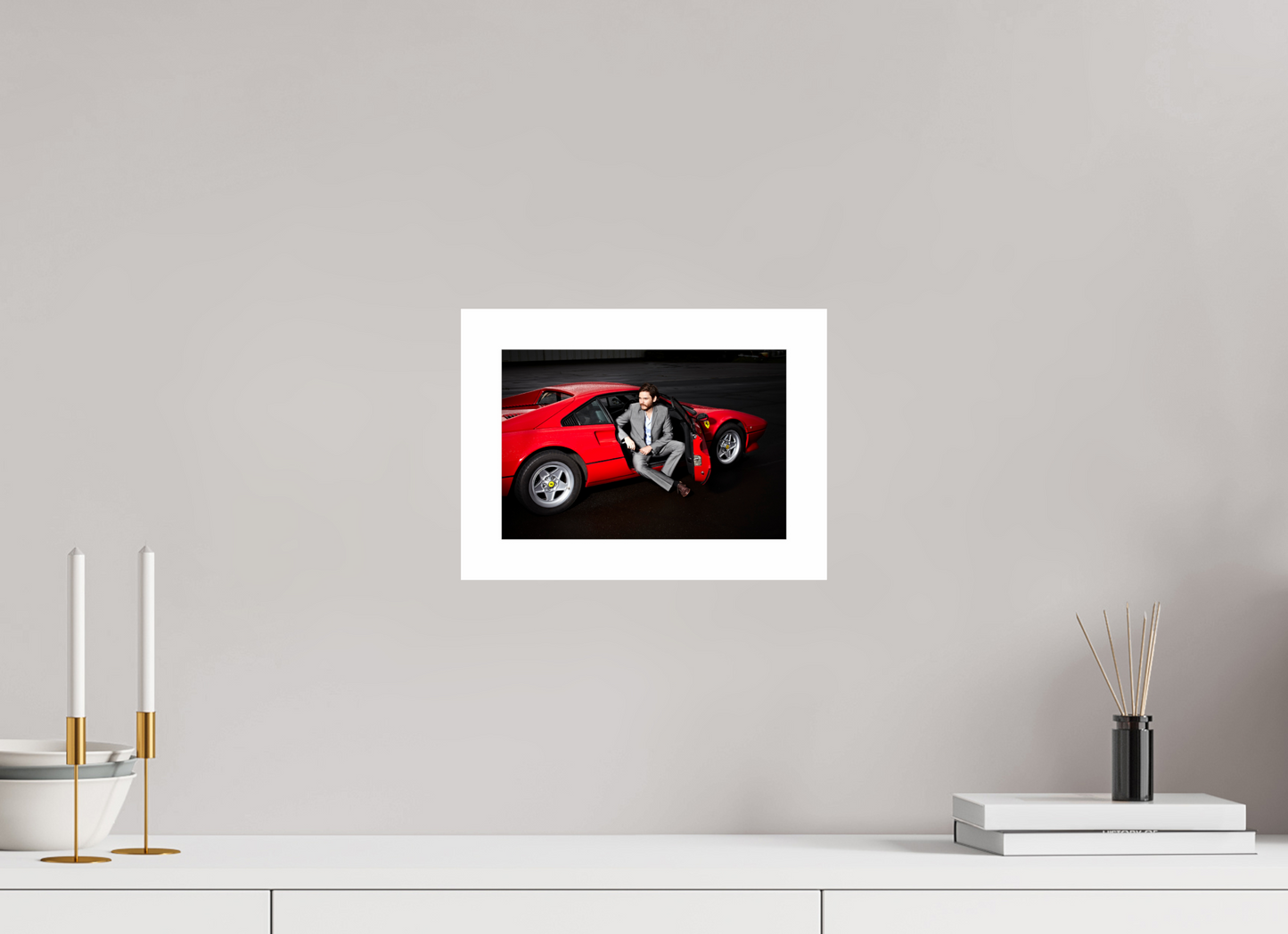 Daniel Brühl 001 | Red Ferrari