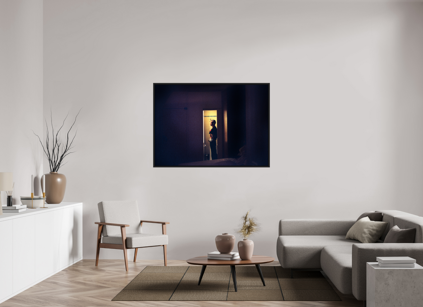 140 x 100 cm, Floater Frame | Black Matte Tricky 02