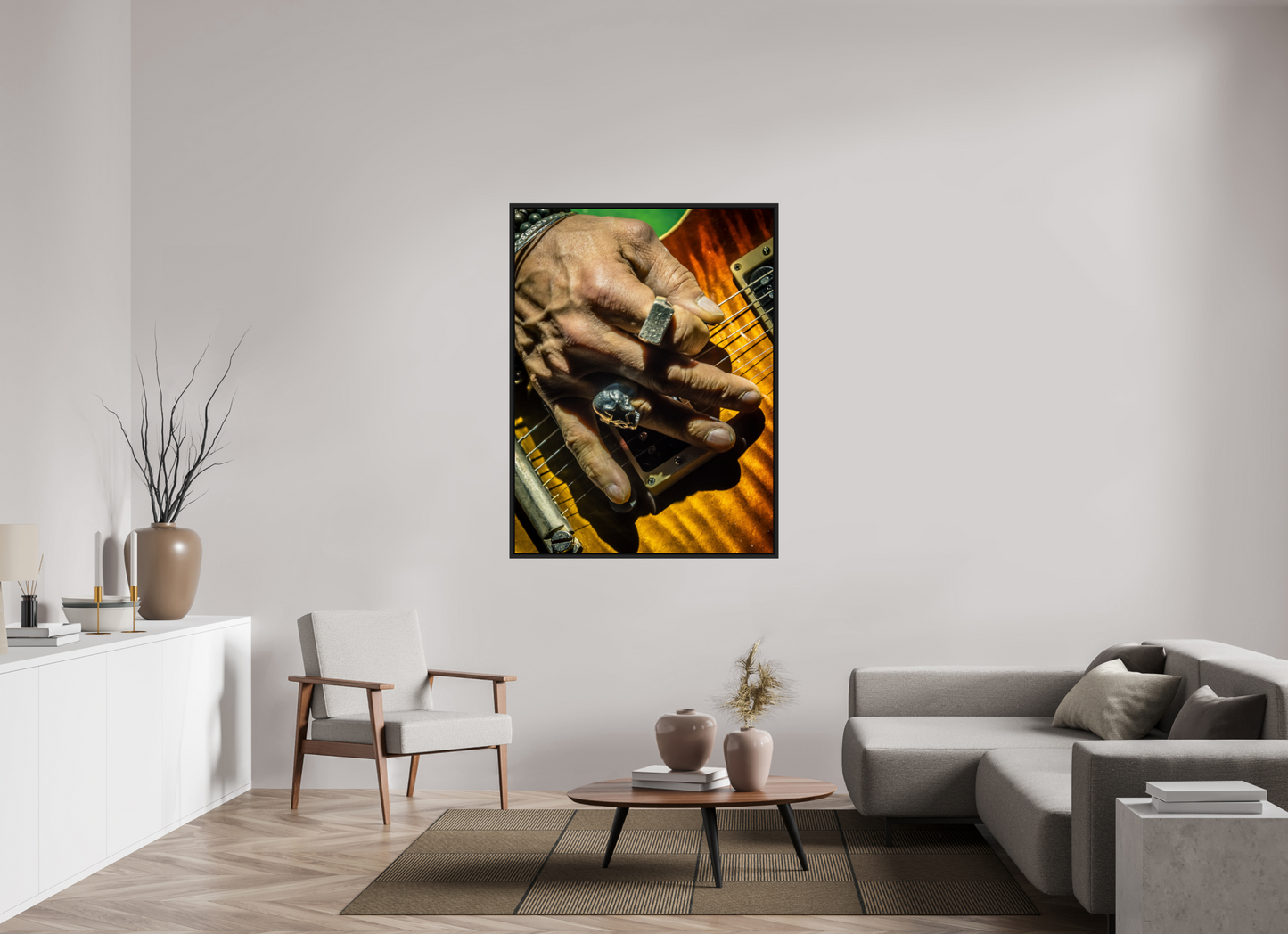 105 x 140 cm, Floater Frame | Black Matte Slash 08