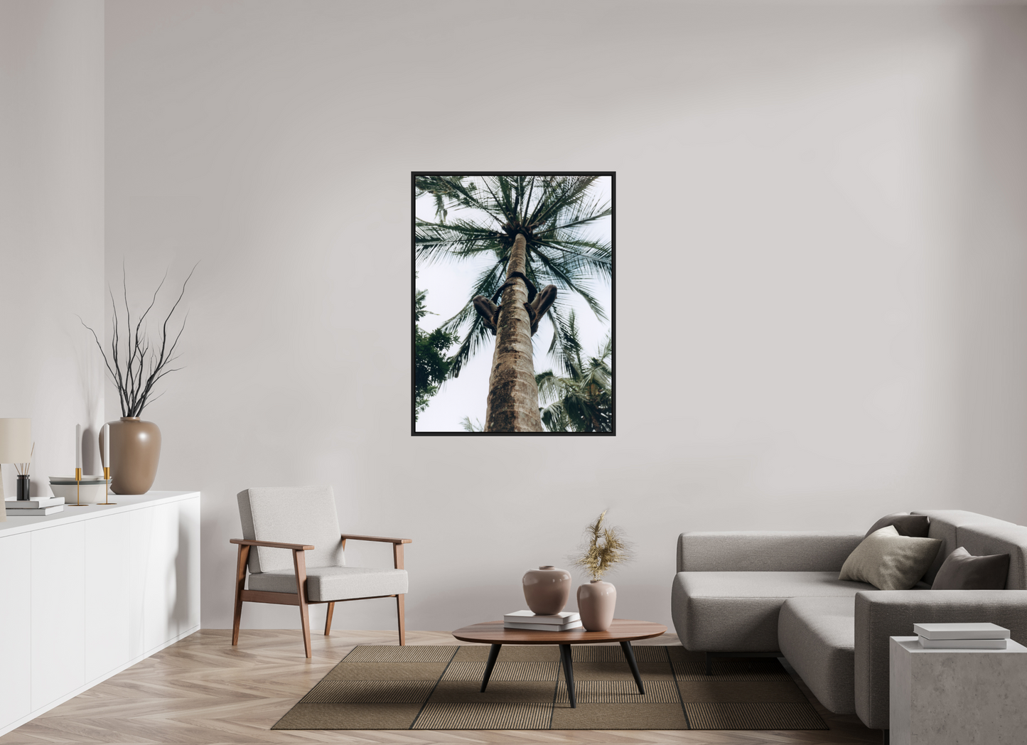 100 x 130,5 cm, Floater Frame | Black Matte Zanzibar, Tansania 01