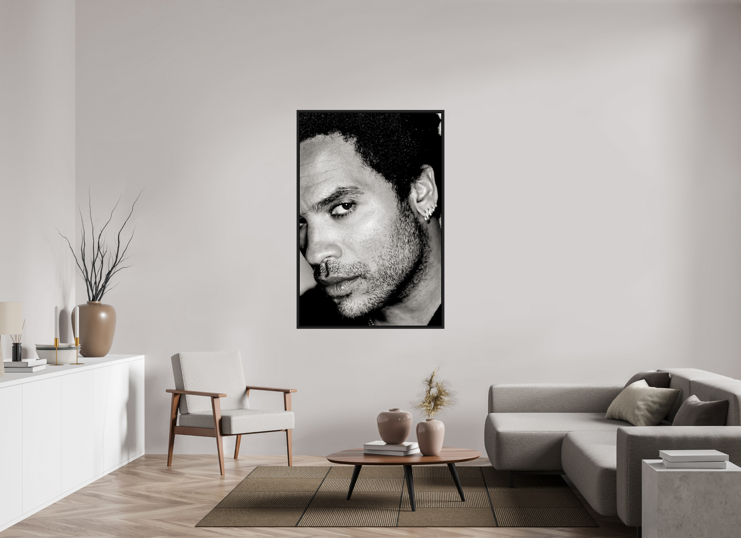 100 x 150 cm, Floater Frame | Black Matte Lenny Kravitz 12