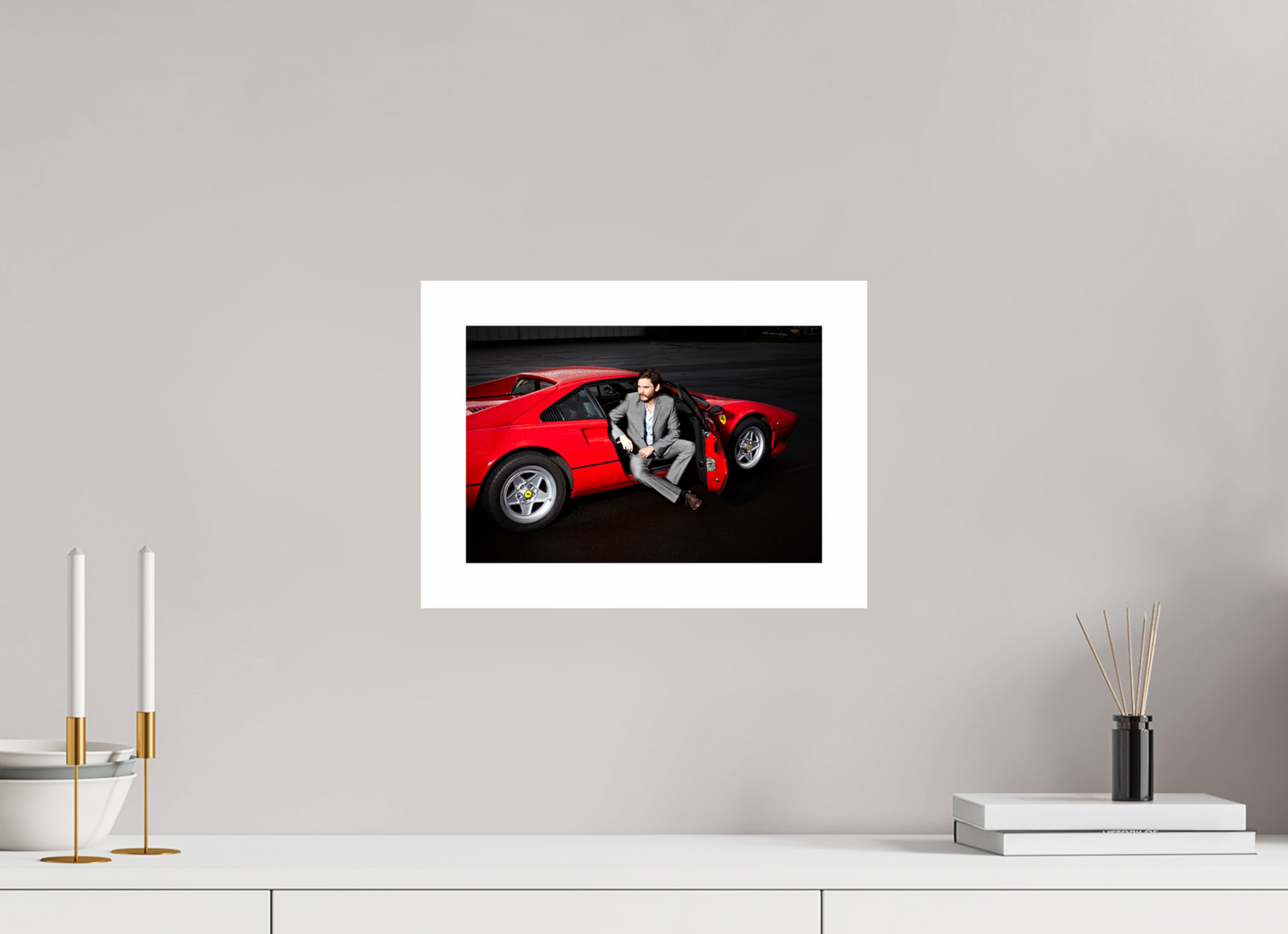 Daniel Brühl 001 | Red Ferrari