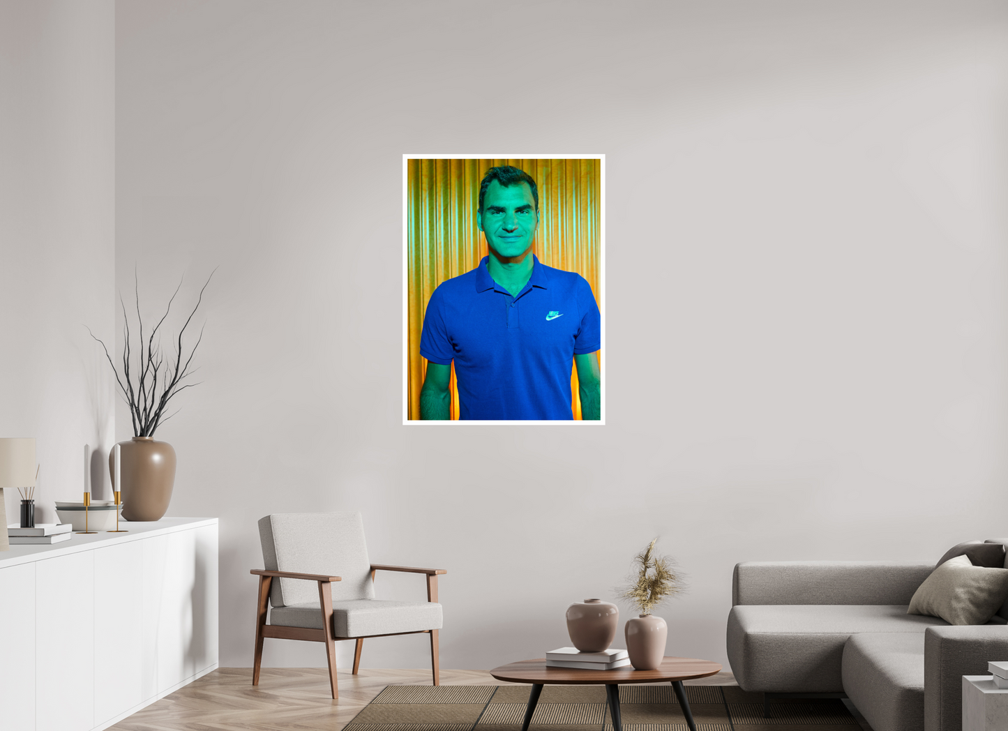 80 x 108,4 cm, Fine Art Print Roger Federer 03
