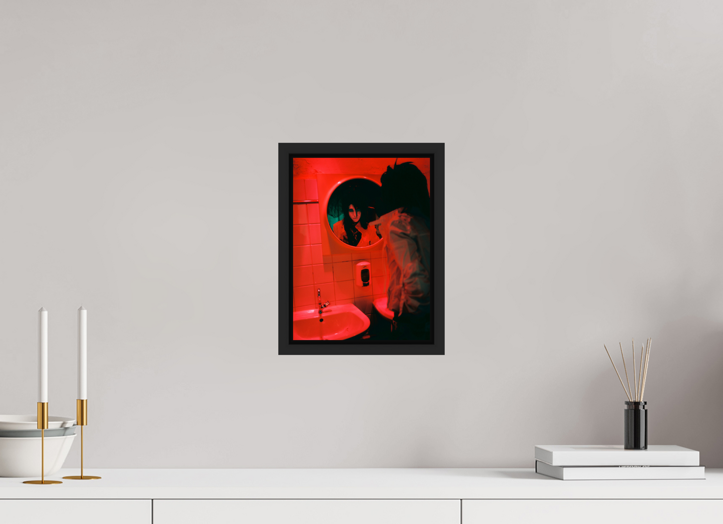 21 x 28 cm, Floater Frame | Black Matte Bill Kaulitz - Tokio Hotel 01