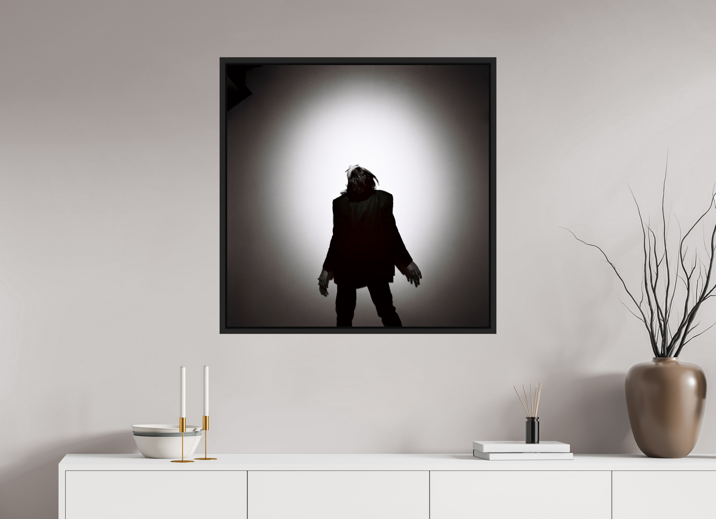 80 x 80 cm, Floater Frame | Black Matte Nick Cave 12