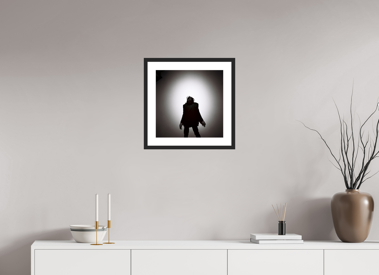 40 x 40 cm, Wood Frame with Passe-Partout | Black Matte Nick Cave 12