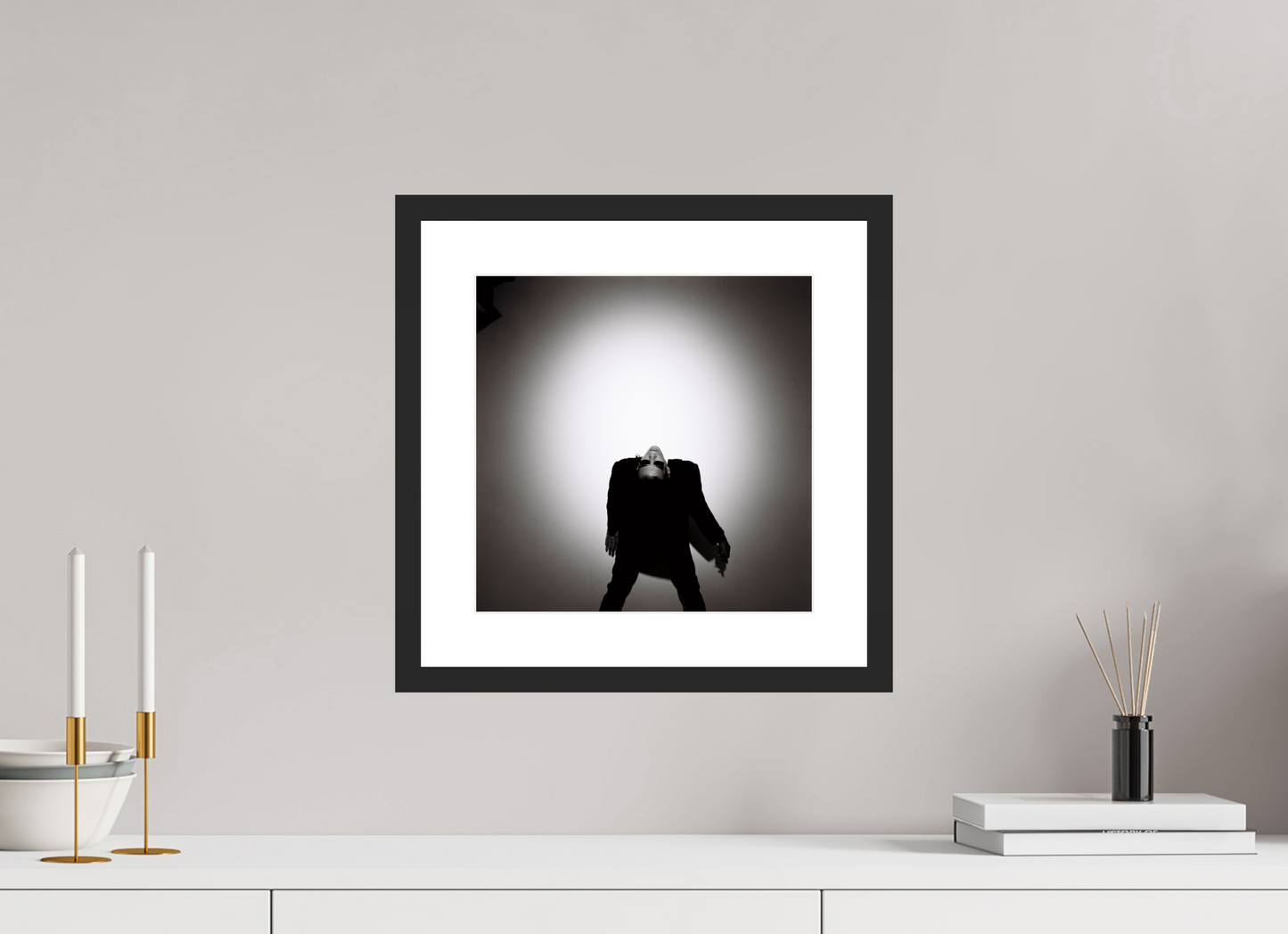 30 x 30 cm, Wood Frame with Passe-Partout | Black Matte Nick Cave 09