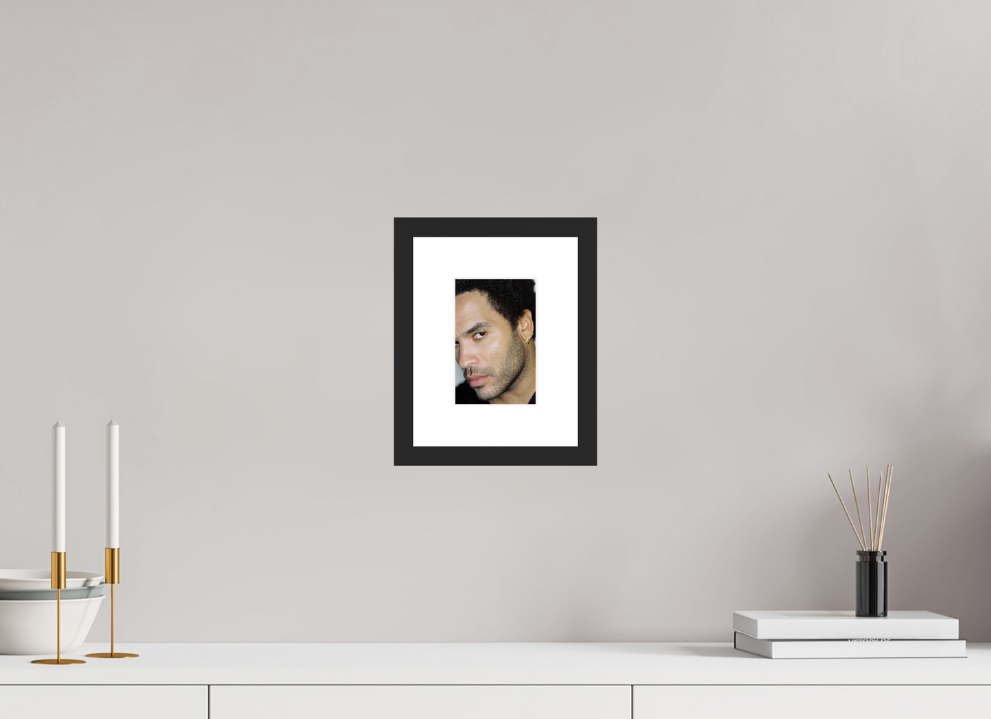 10 x 15 cm, Wood Frame with Passe-Partout | Black Matte Lenny Kravitz 13