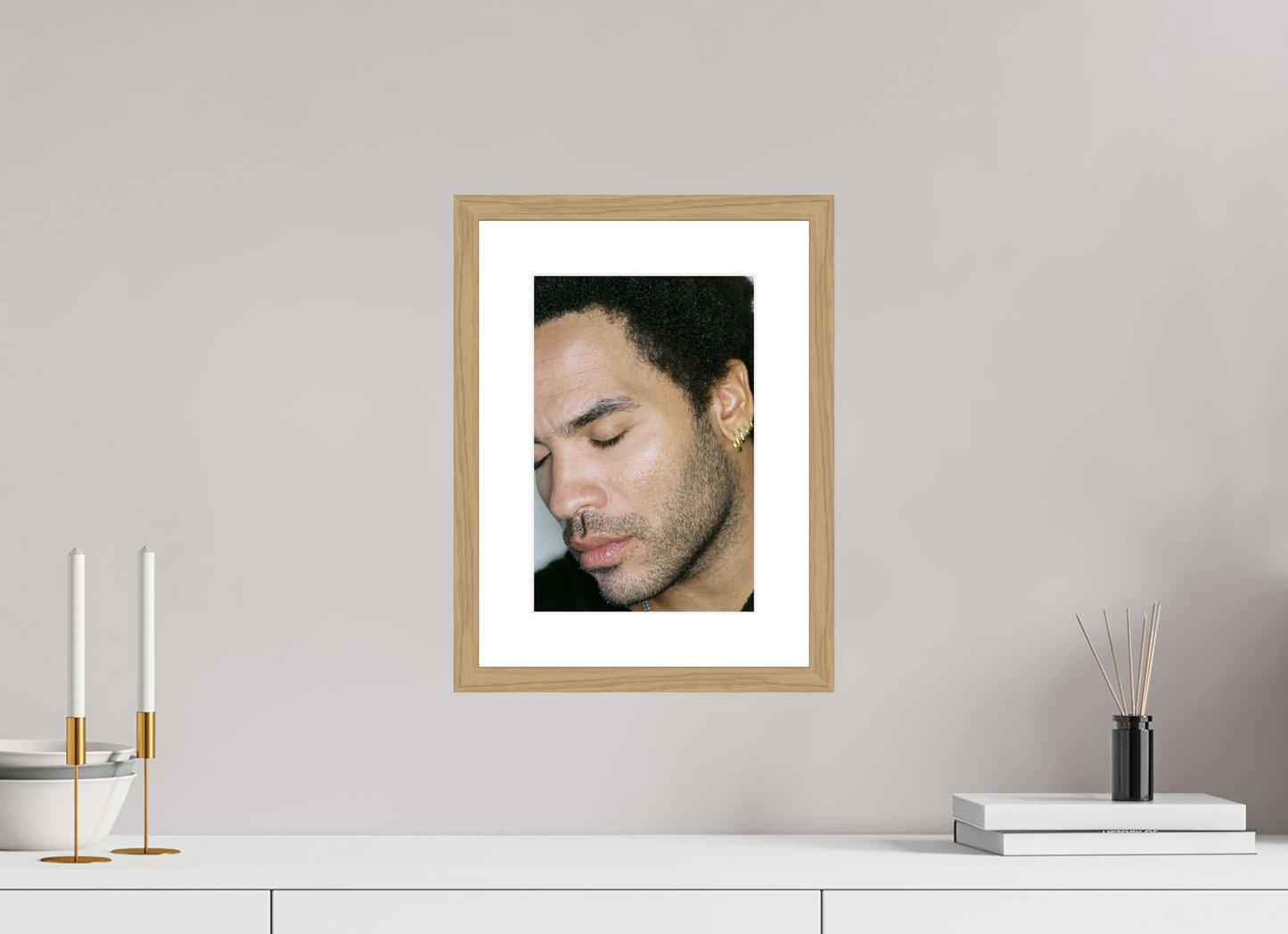 20 x 30 cm, Wood Frame with Passe-Partout | Oak Lenny Kravitz 11