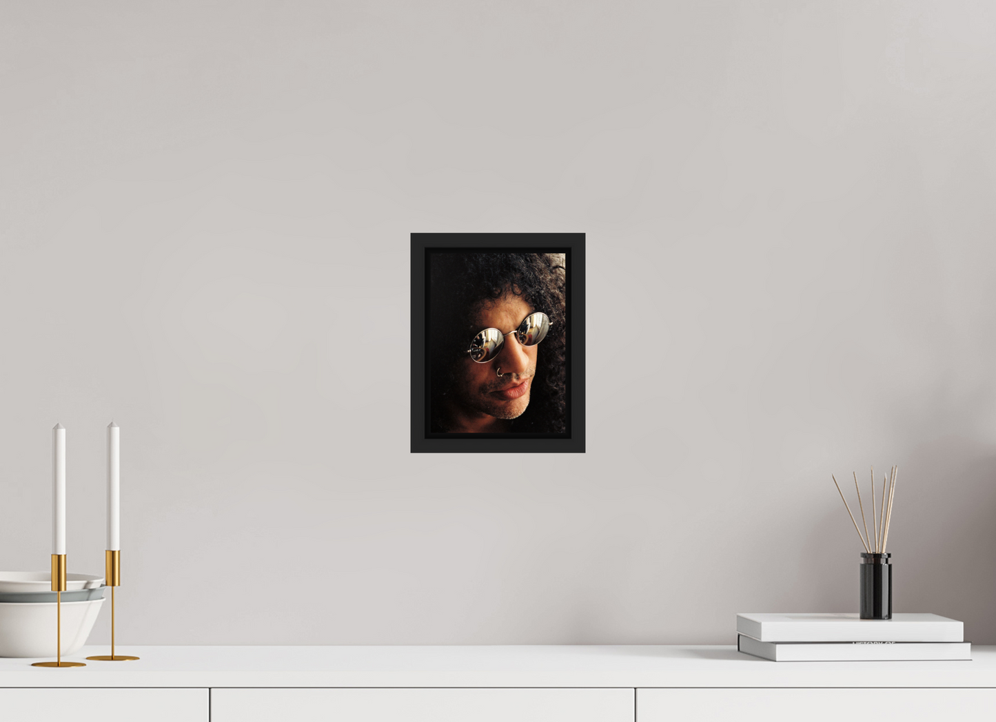 15 x 20 cm, Floater Frame | Black Matte Slash 04