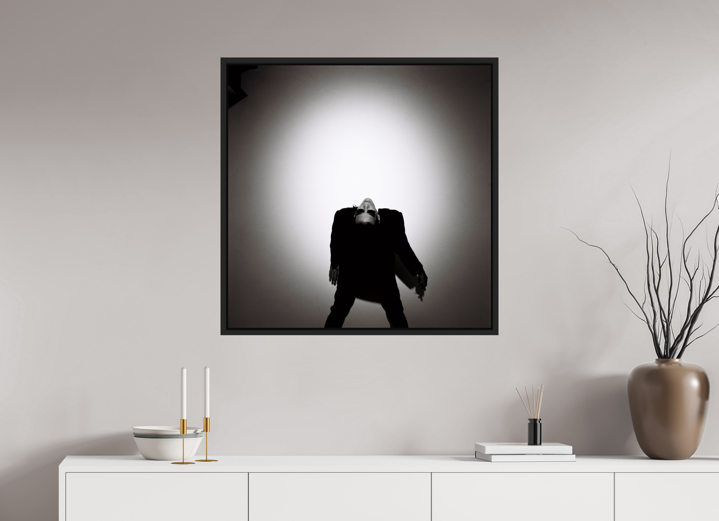 80 x 80 cm, Floater Frame | Black Matte Nick Cave 09