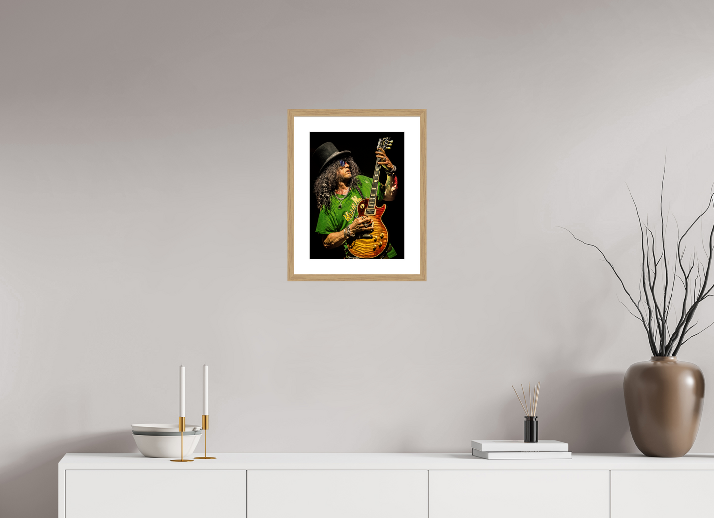30 x 40 cm, Wood Frame with Passe-Partout | Oak Slash 11