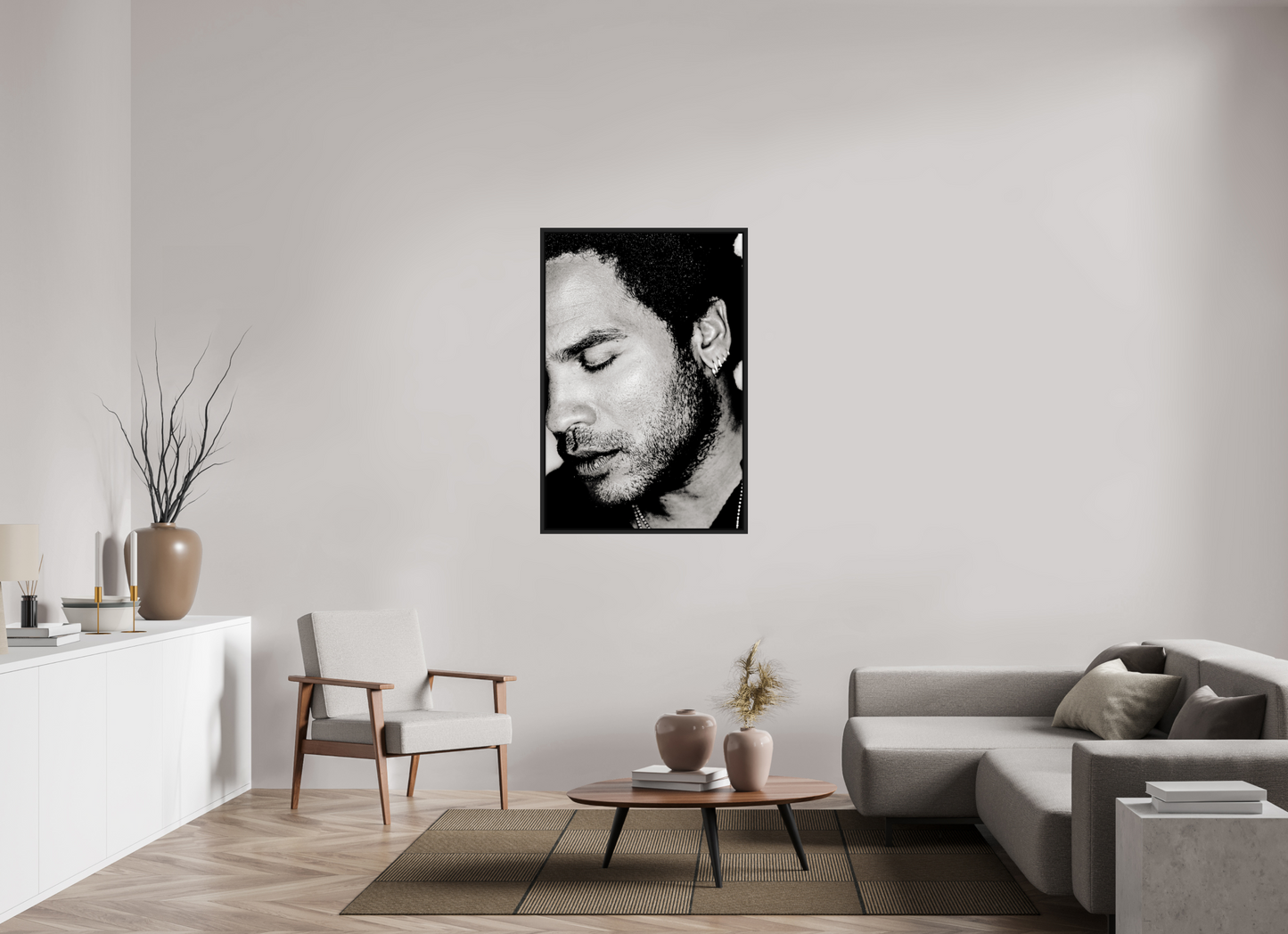 80 x 120 cm, Floater Frame | Black Matte Lenny Kravitz 10