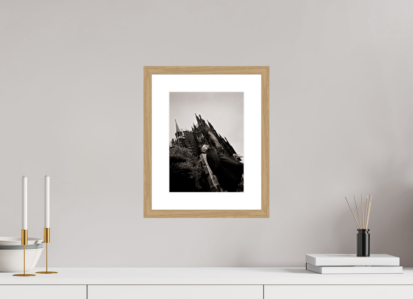 21 x 28 cm, Wood Frame with Passe-Partout | Oak Klaus Maria Brandauer 01