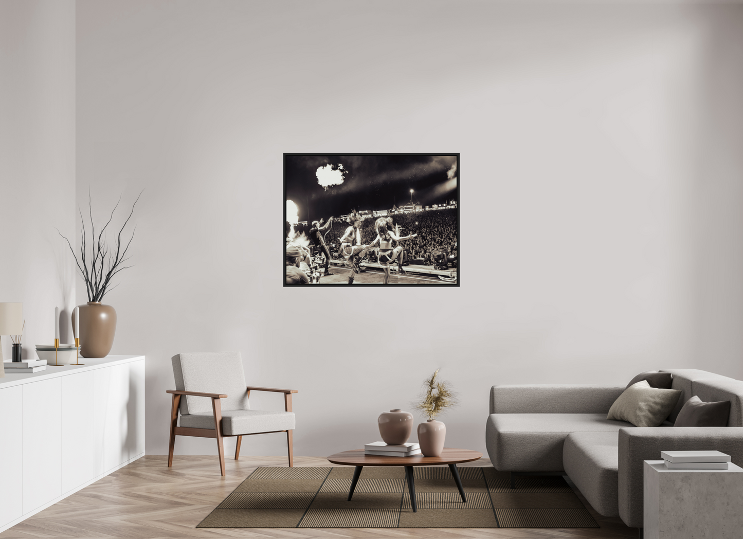 120 x 90 cm, Floater Frame | Black Matte Scooter Live 02