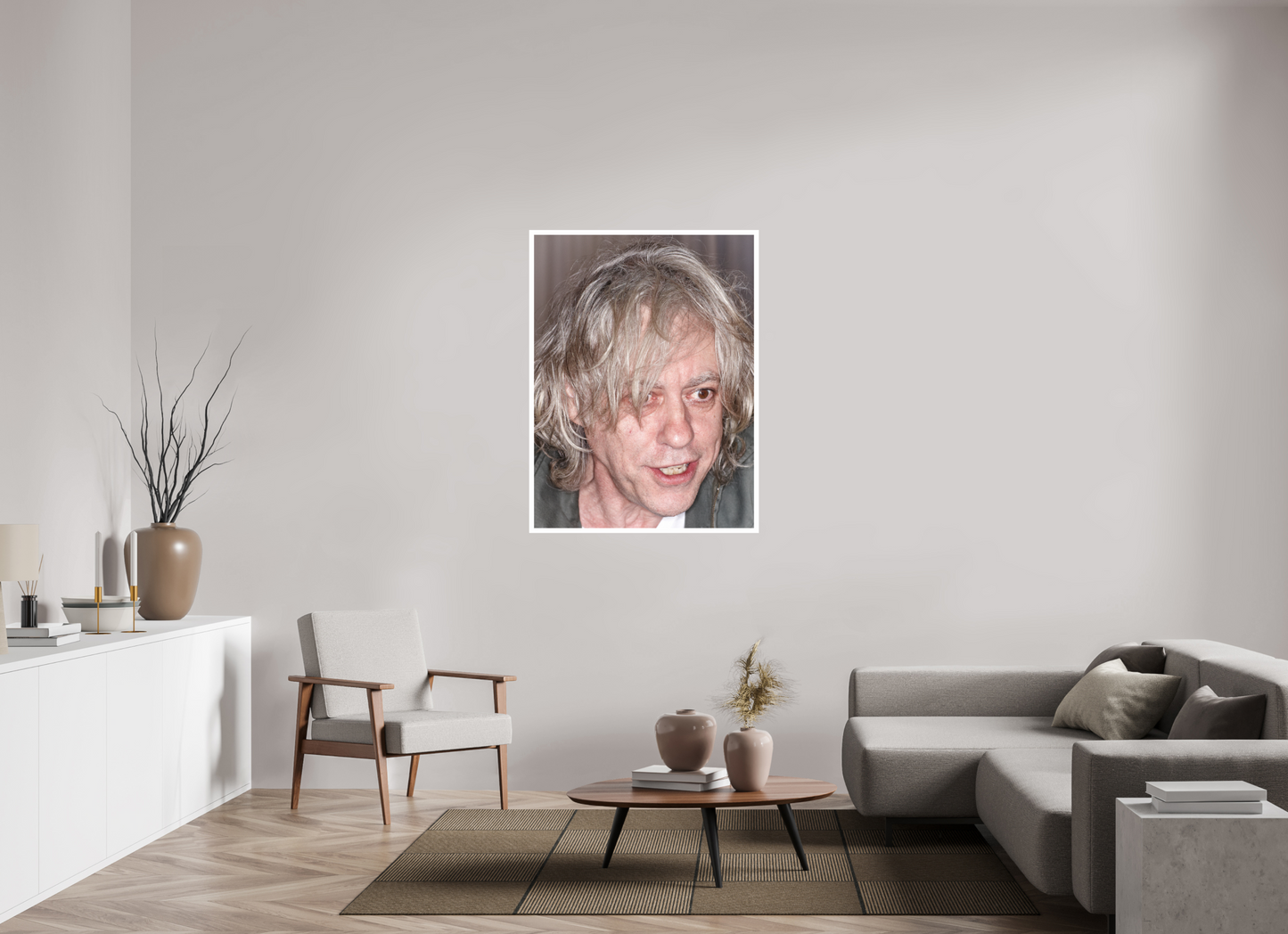90 x 120 cm, Fine Art Print Bob Geldof 05