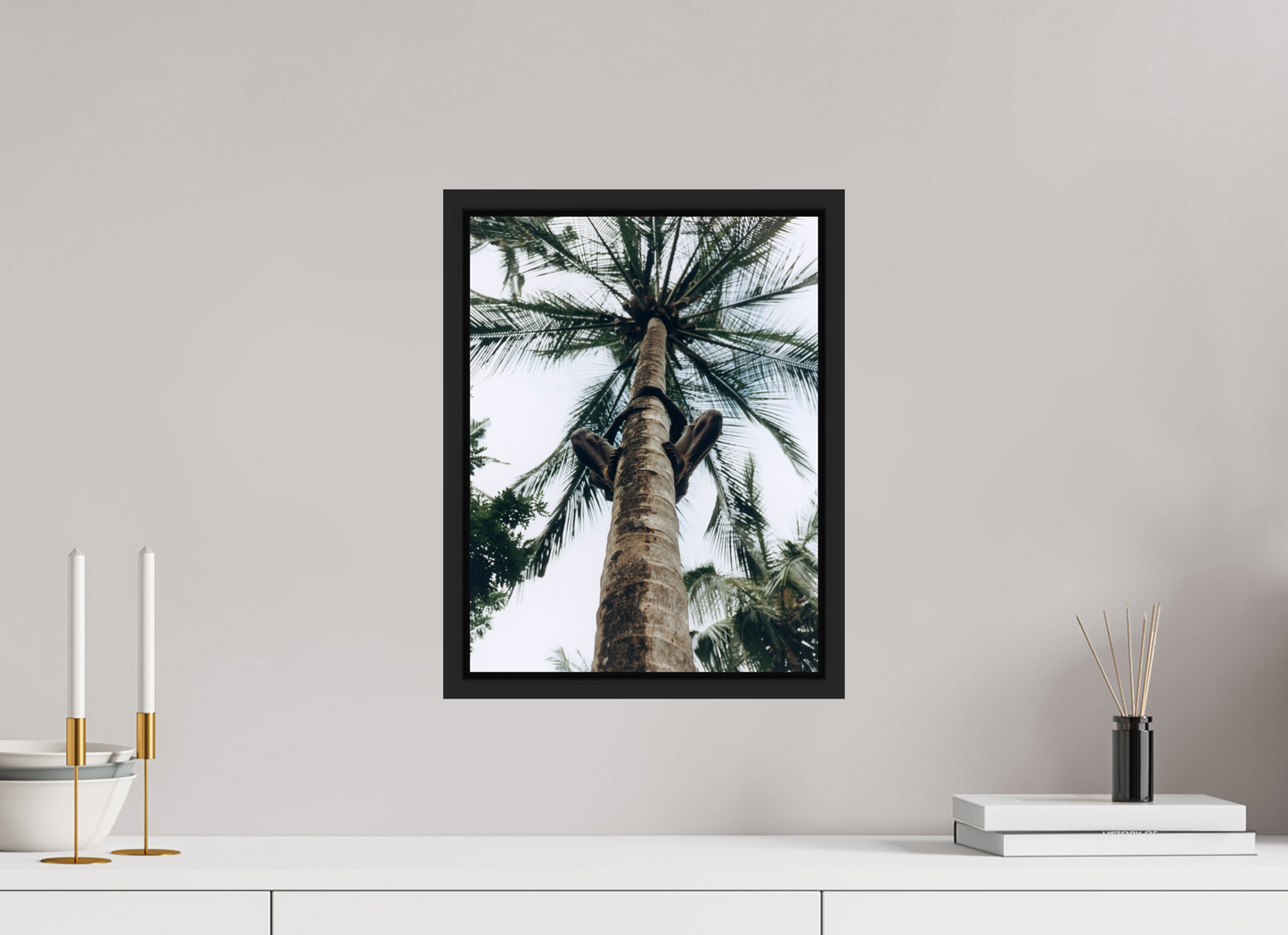 30 x 39,2 cm, Floater Frame | Black Matte Zanzibar, Tansania 01
