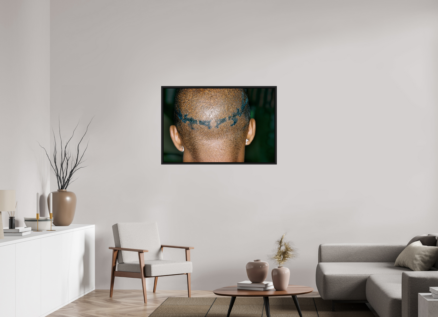 105 x 70 cm, Floater Frame | Black Matte Jamie Foxx 05