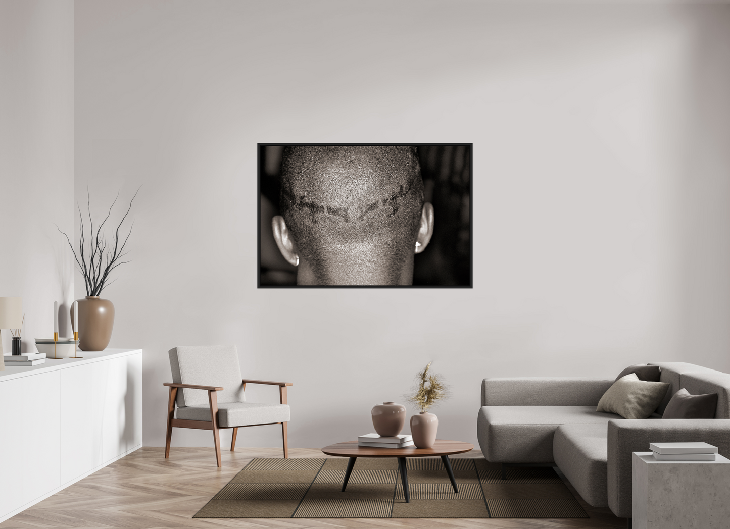 150 x 100 cm, Floater Frame | Black Matte Jamie Foxx 06
