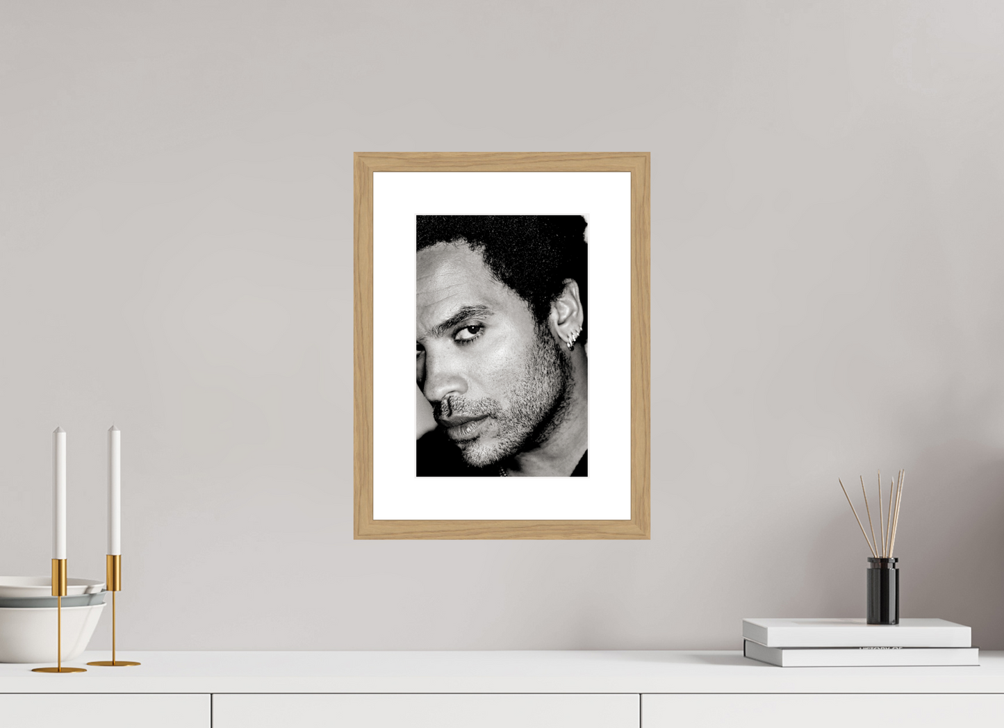 20 x 30 cm, Wood Frame with Passe-Partout | Oak Lenny Kravitz 12