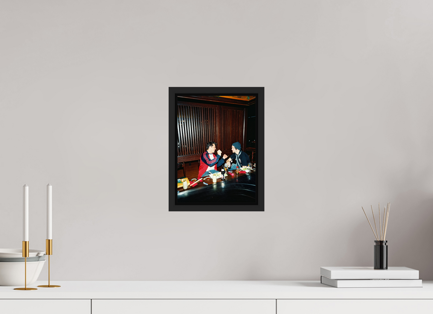 20 x 27,3 cm, Floater Frame | Black Matte Johnny Knoxville - Jackass 02