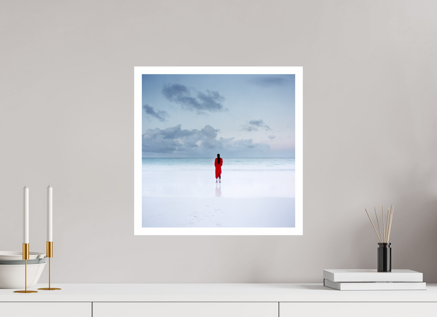 40 x 40 cm, Fine Art Print Massai - Zanzibar, Tansania 03