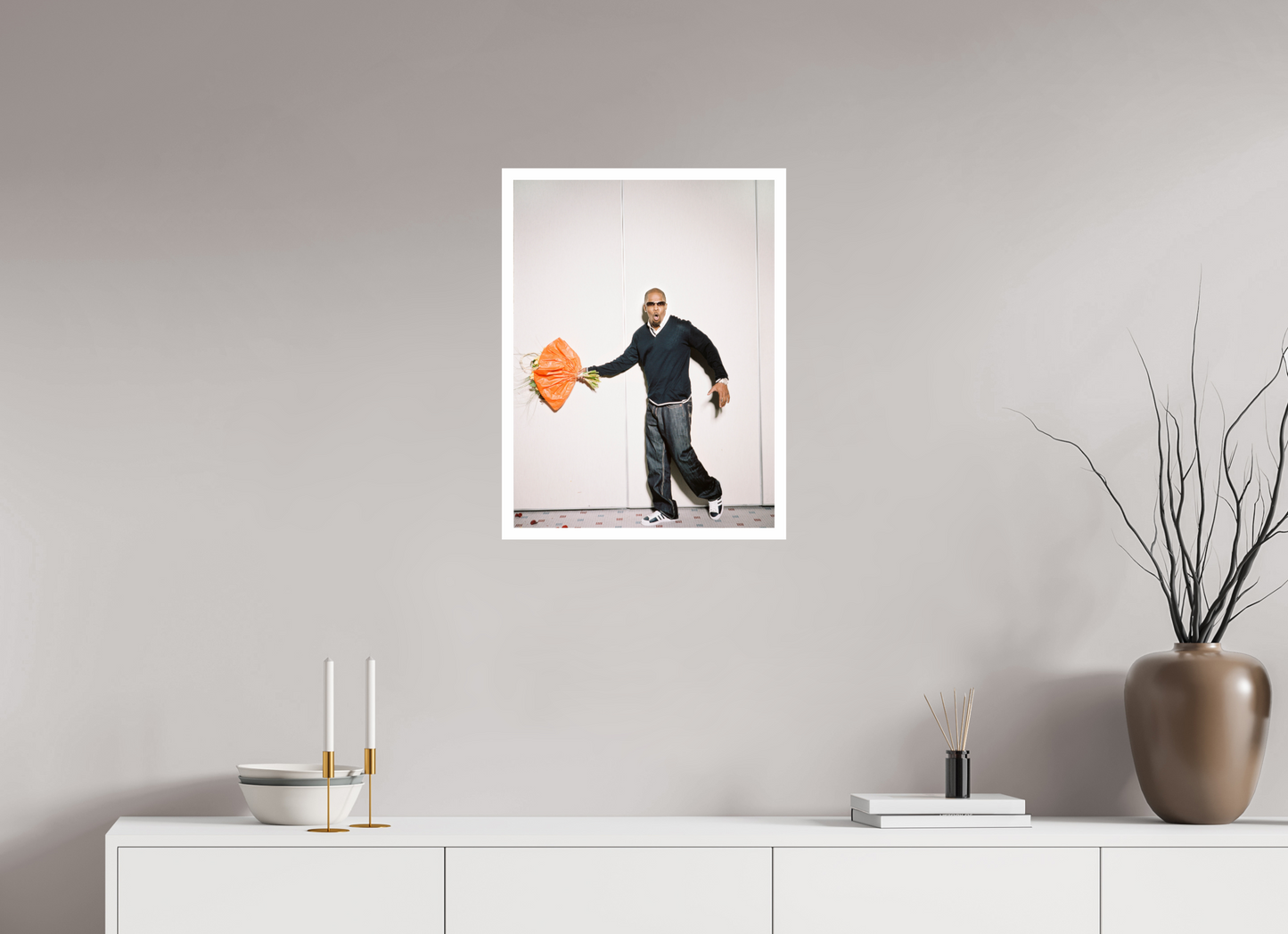 45 x 60 cm, Fine Art Print Jamie Foxx 01