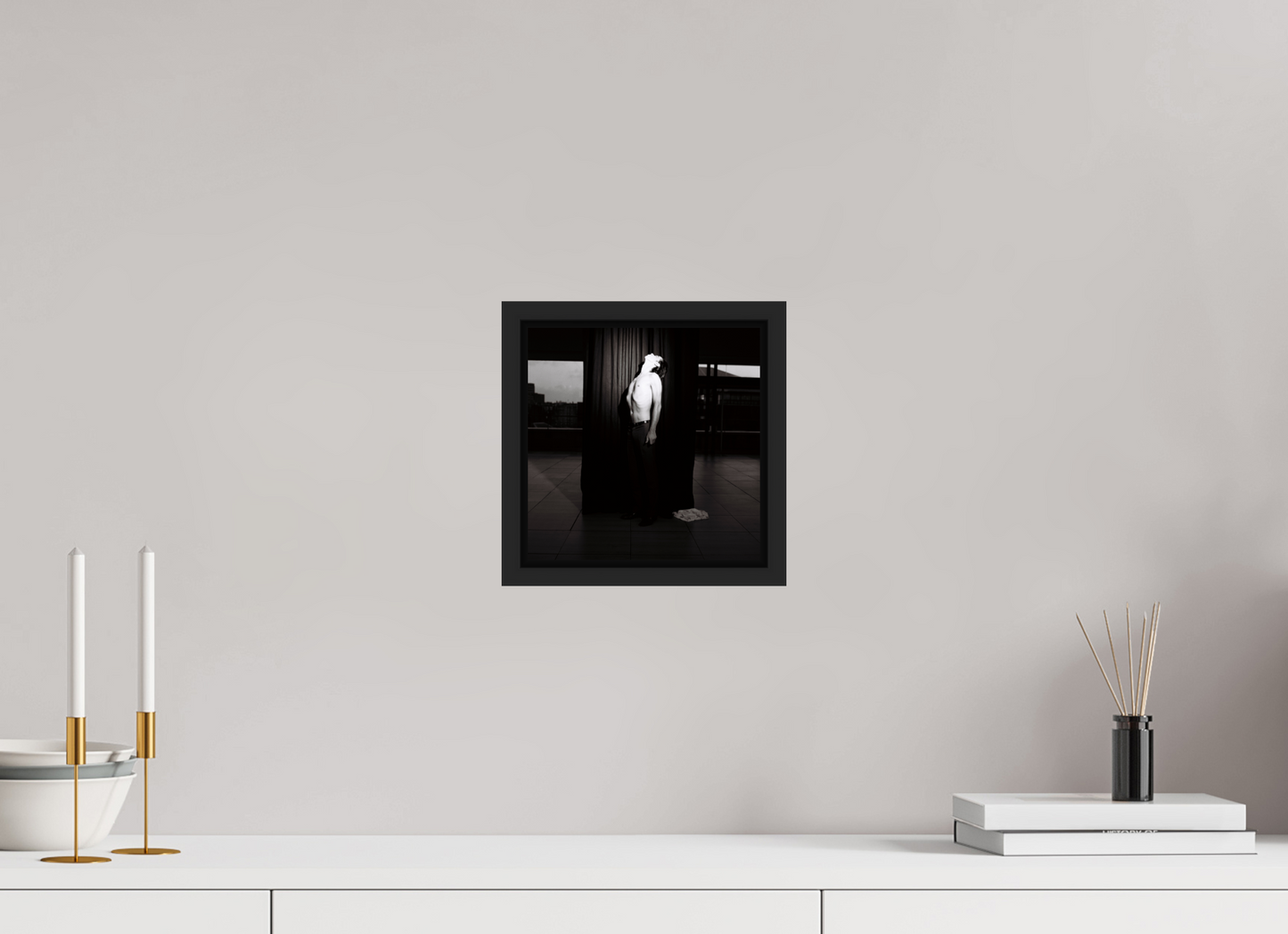 20 x 20 cm, Floater Frame | Black Matte Nick Cave 08