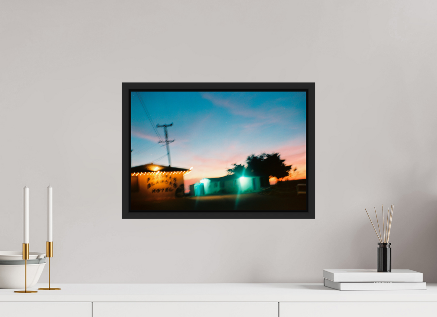 44,4 x 30 cm, Floater Frame | Black Matte USA - Agfa Clack 03