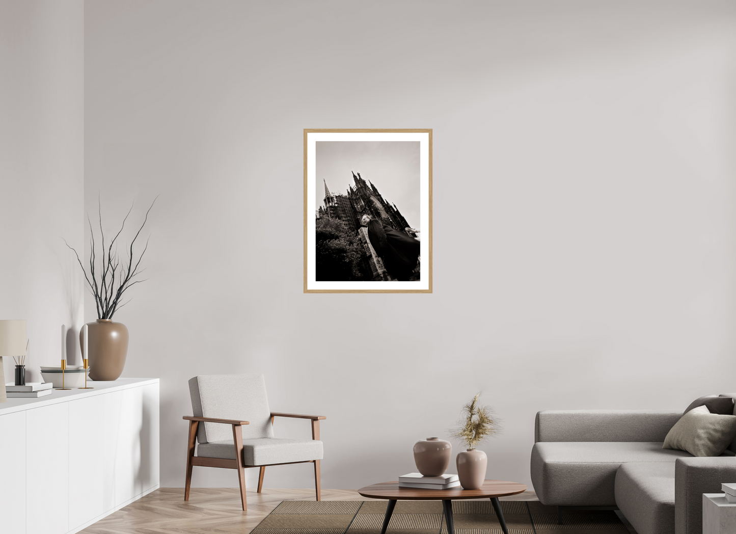 60 x 80 cm, Wood Frame with Passe-Partout | Oak Klaus Maria Brandauer 01