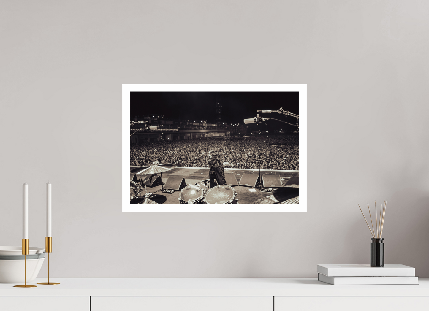 45 x 30 cm, Fine Art Print Dave Grohl - Foo Fighters Live 09