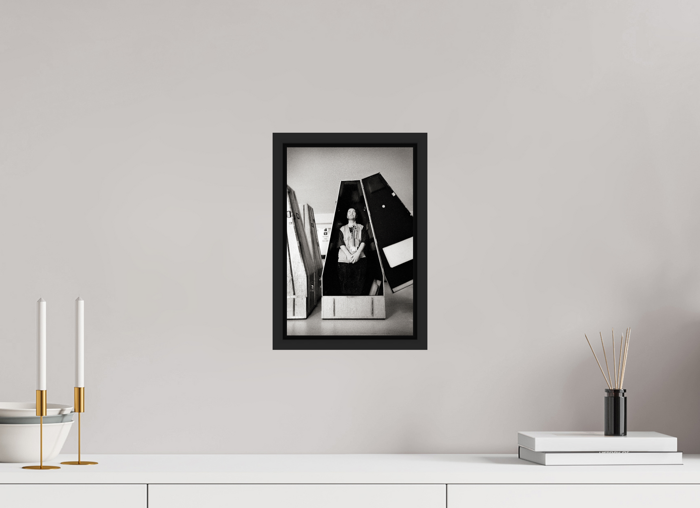 20 x 29,8 cm, Floater Frame | Black Matte Nigel Kennedy 01