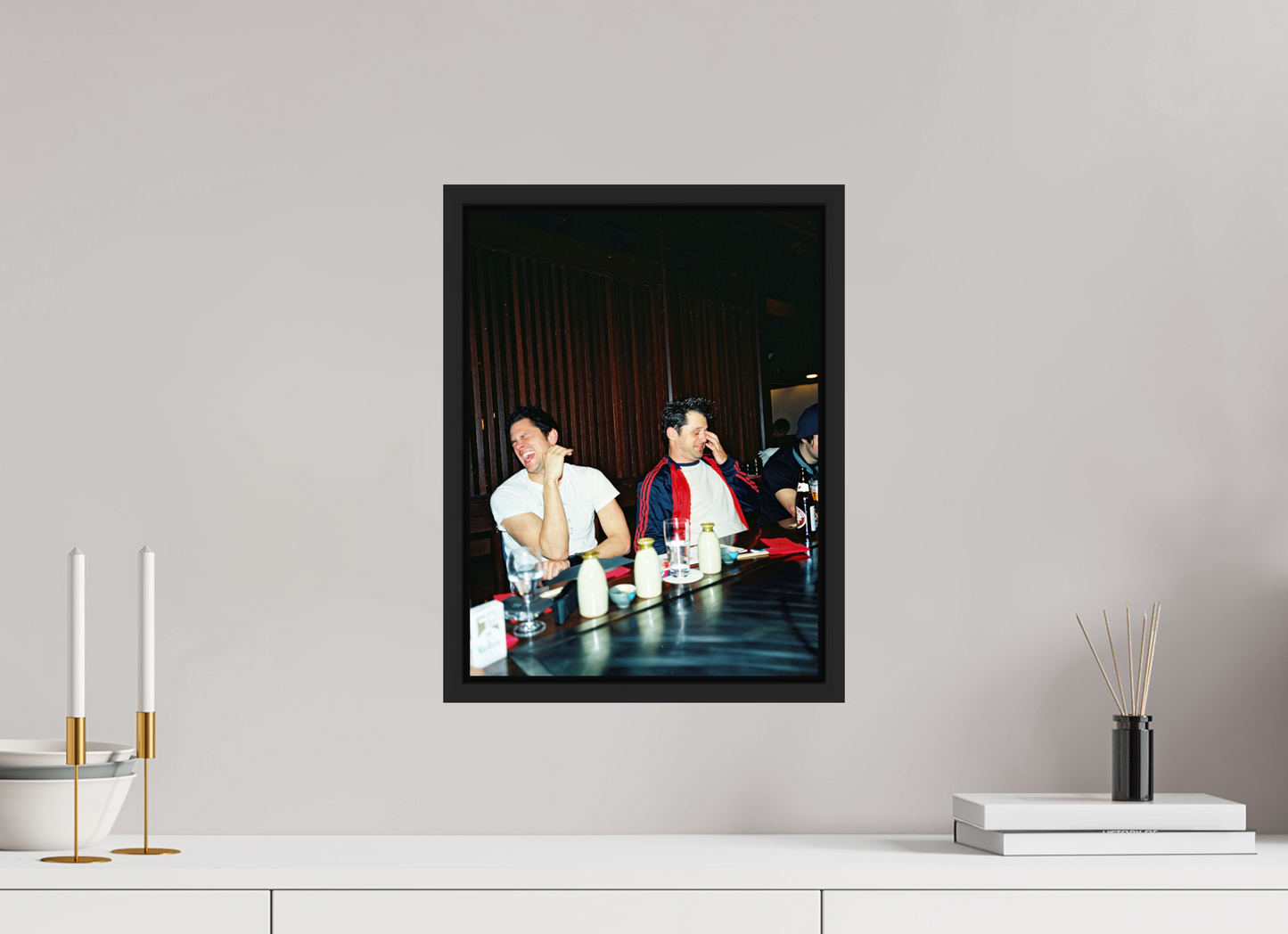 30 x 40 cm, Floater Frame | Black Matte Johnny Knoxville - Jackass 01