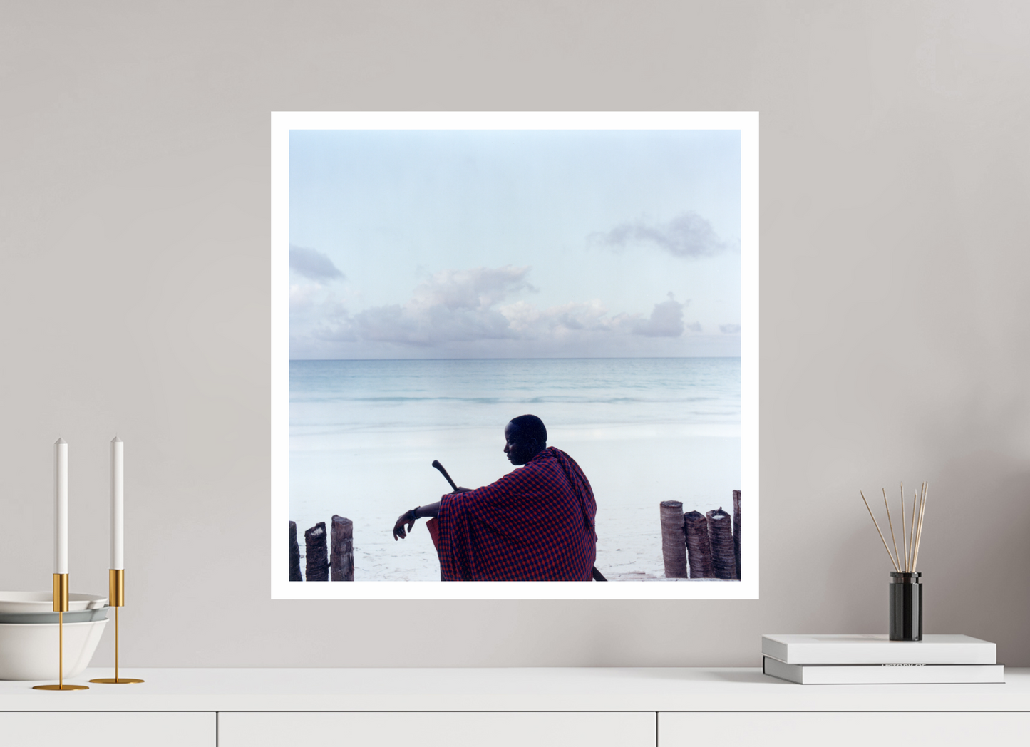 50 x 50 cm, Fine Art Print Massai - Zanzibar, Tansania 02
