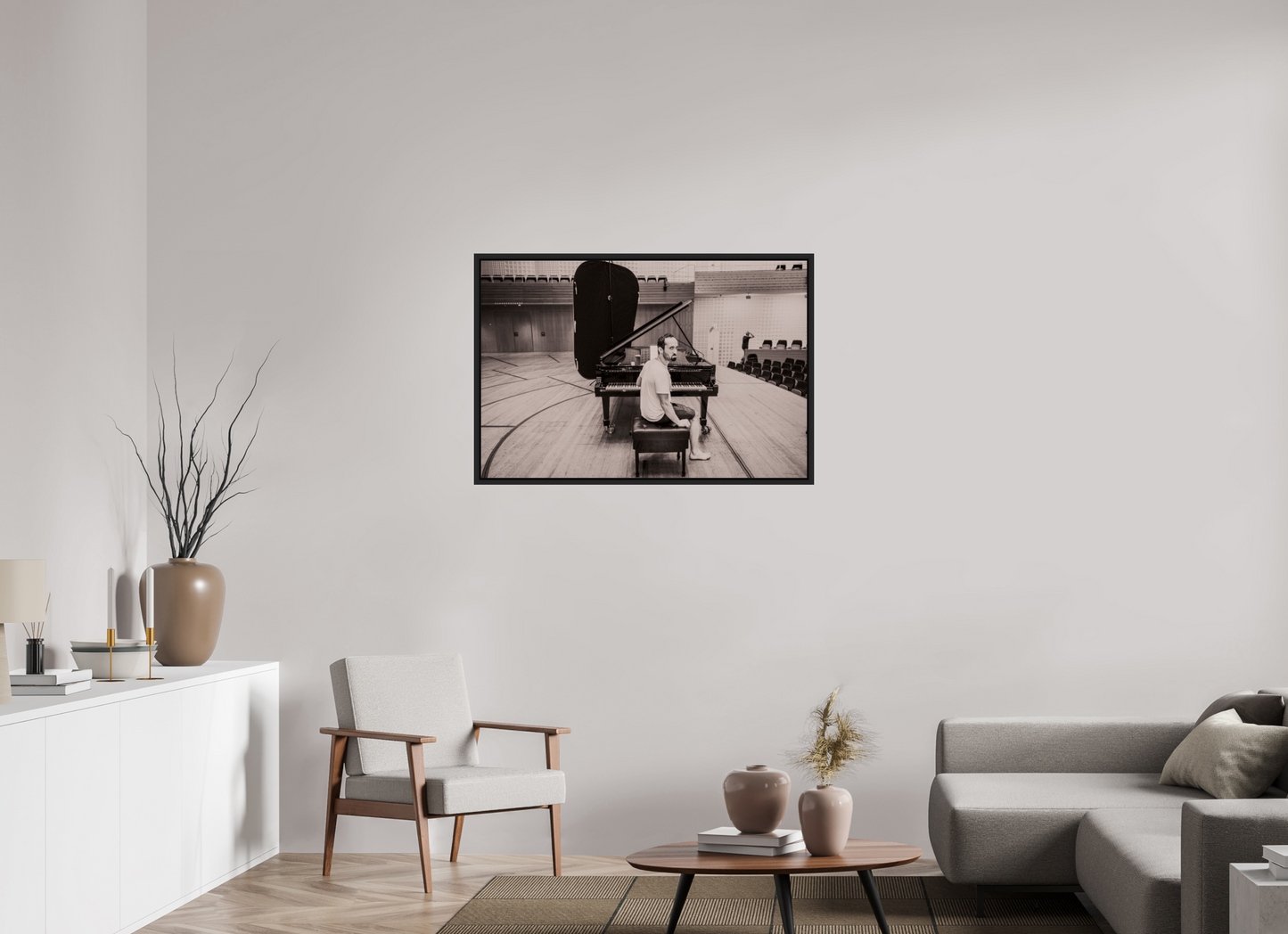 105 x 70 cm, Floater Frame | Black Matte Igor Levit 03