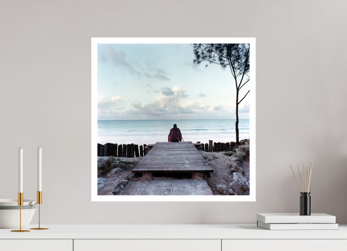 50 x 50 cm, Fine Art Print Massai - Zanzibar, Tansania 01