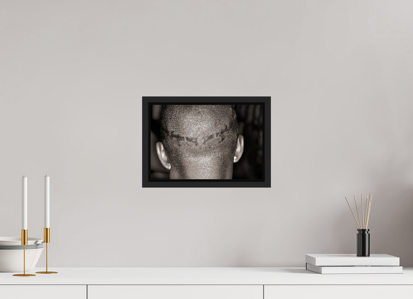 30 x 20 cm, Floater Frame | Black Matte Jamie Foxx 06