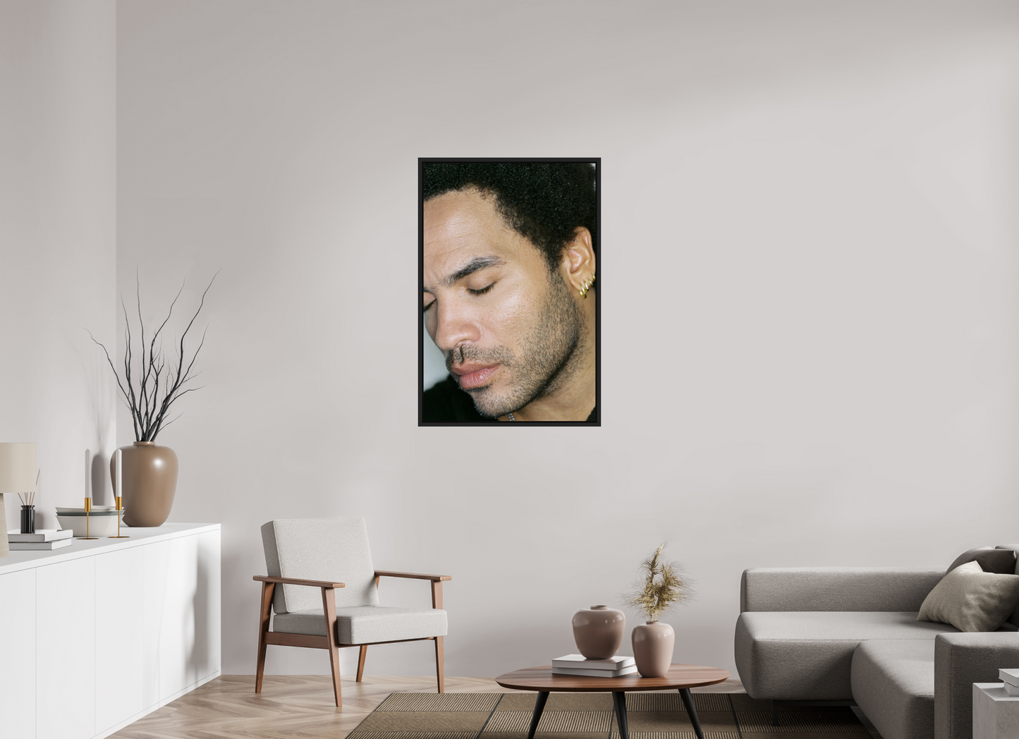 70 x 105 cm, Floater Frame | Black Matte Lenny Kravitz 11