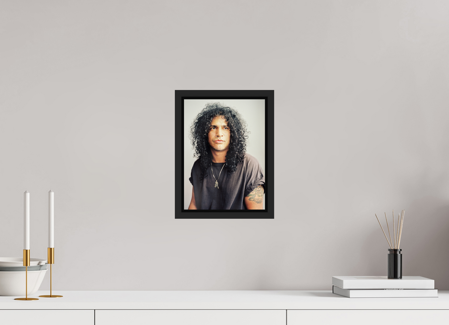 20 x 27,3 cm, Floater Frame | Black Matte Slash 06