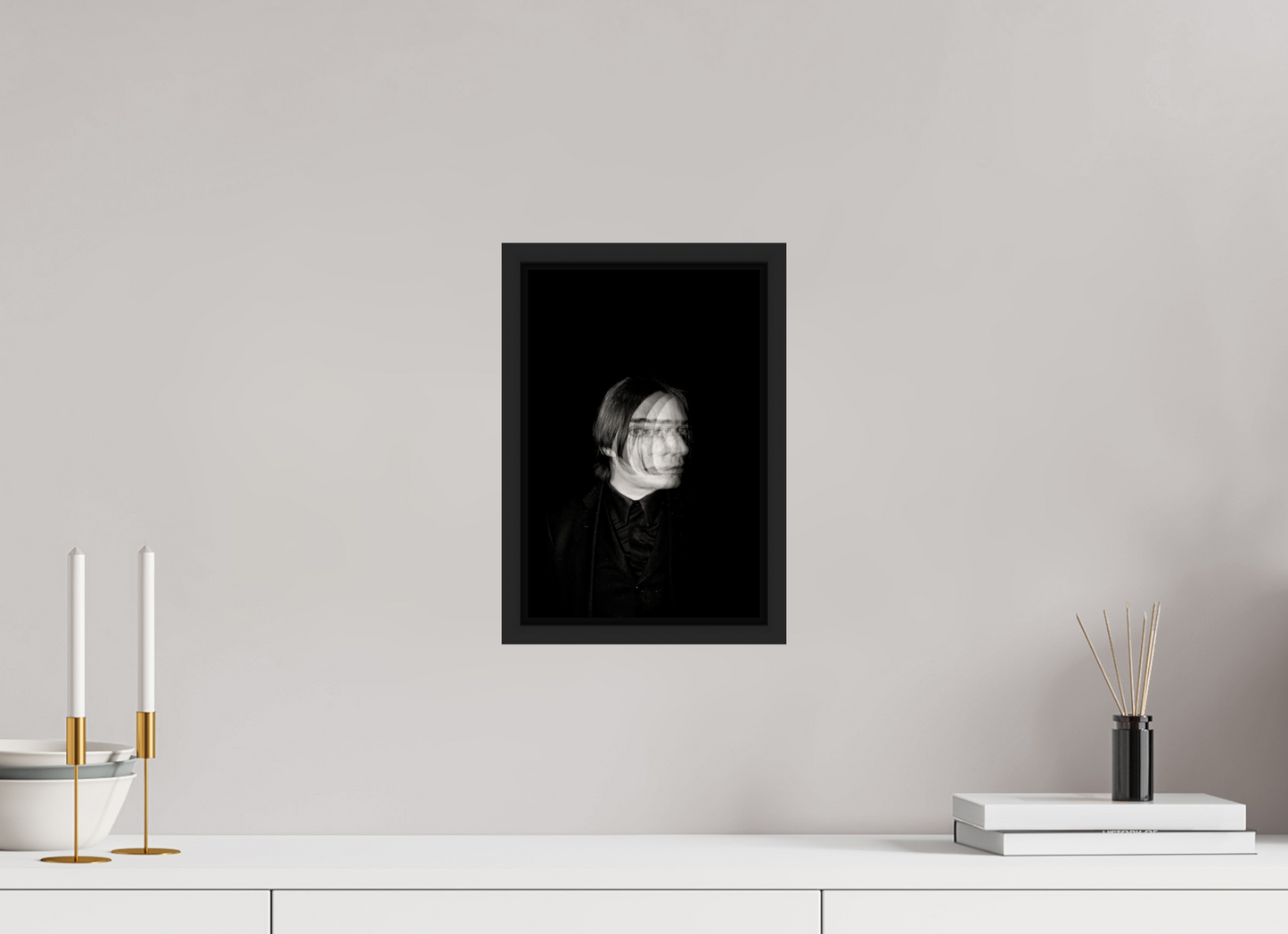 20 x 30 cm, Floater Frame | Black Matte Blixa Bargeld 01