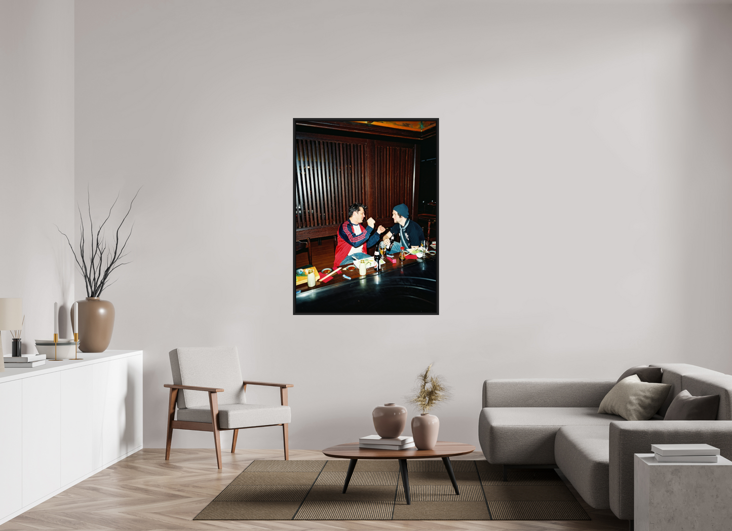 100 x 136,4 cm, Floater Frame | Black Matte Johnny Knoxville - Jackass 02