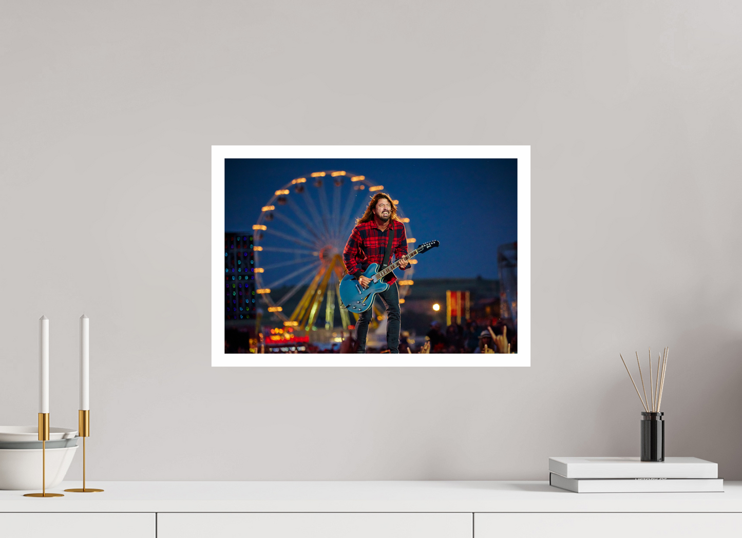 45 x 30 cm, Fine Art Print Dave Grohl - Foo Fighters Live 01