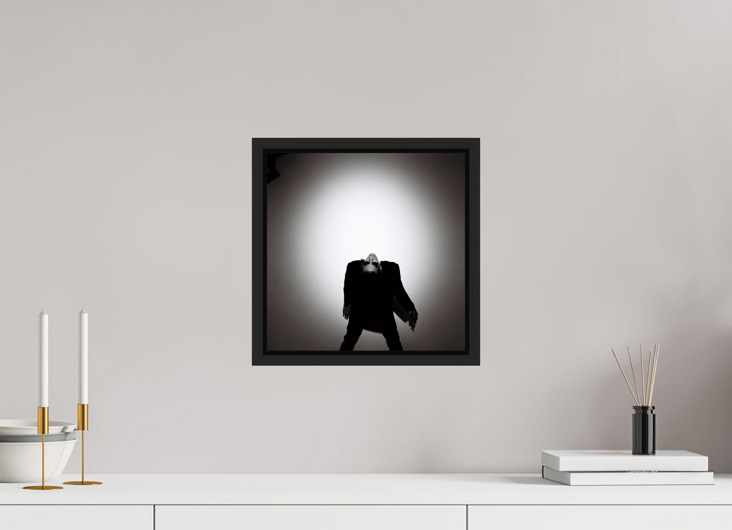 30 x 30 cm, Floater Frame | Black Matte Nick Cave 09