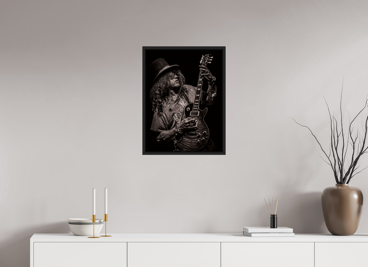 45 x 60 cm, Floater Frame | Black Matte Slash 12