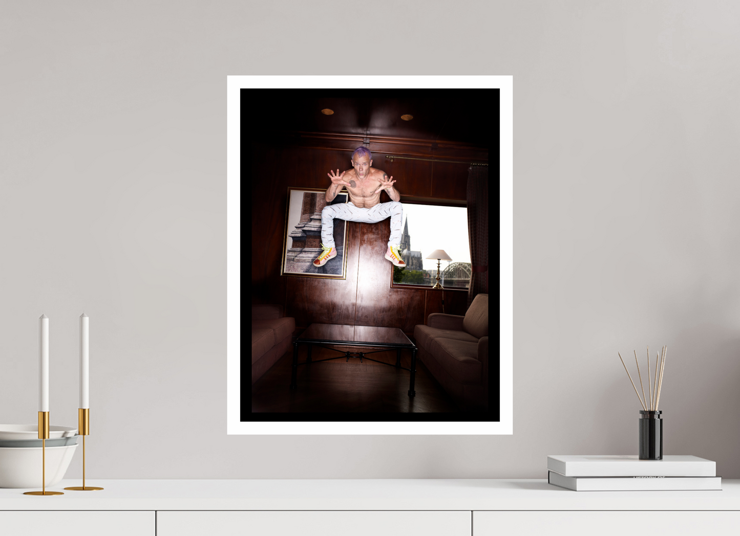 40 x 51,4 cm, Fine Art Print Flea - Red Hot Chili Peppers 02