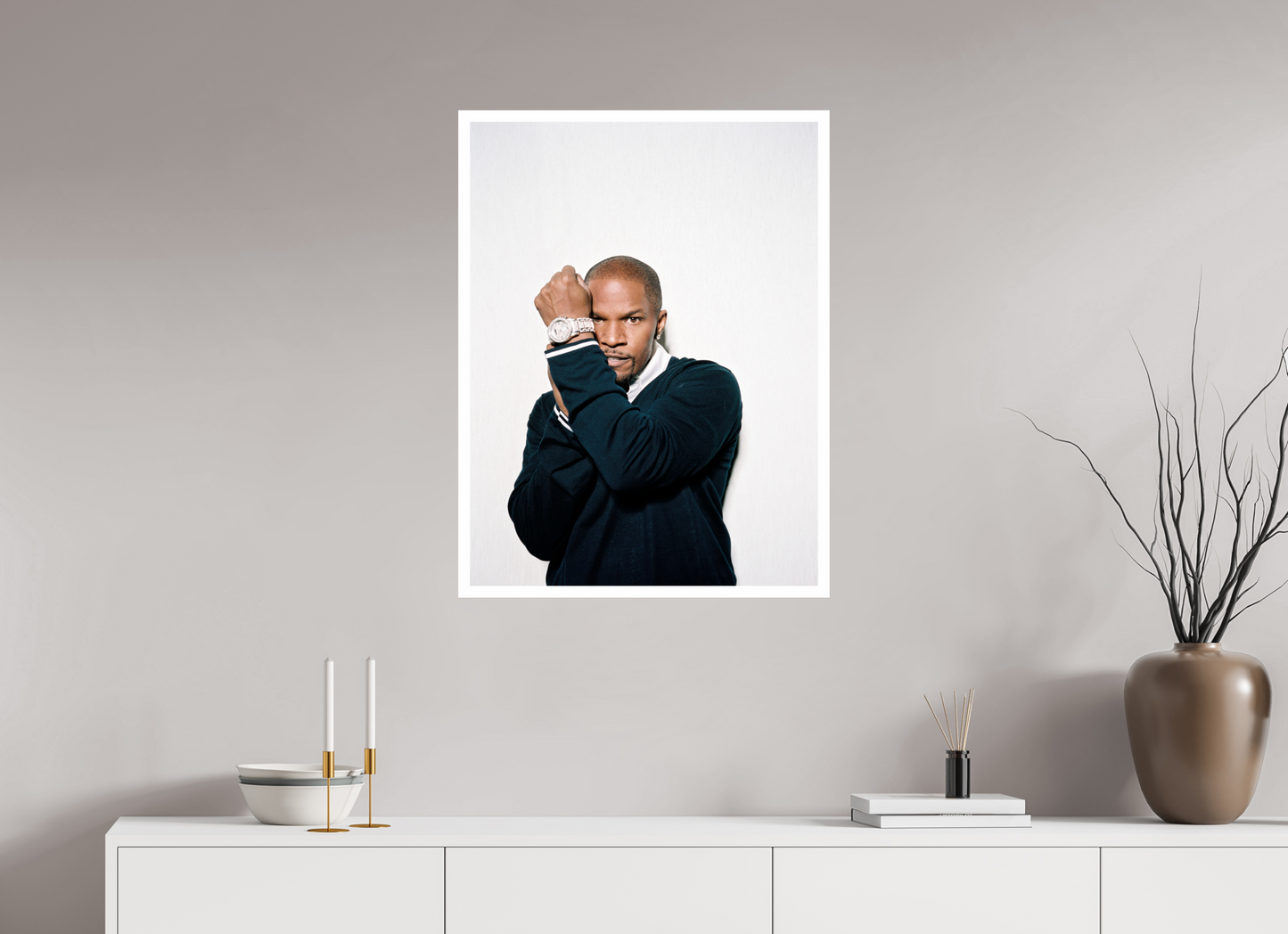 60 x 80 cm, Fine Art Print Jamie Foxx 03
