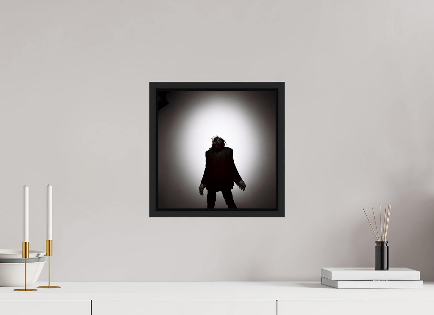 30 x 30 cm, Floater Frame | Black Matte Nick Cave 12